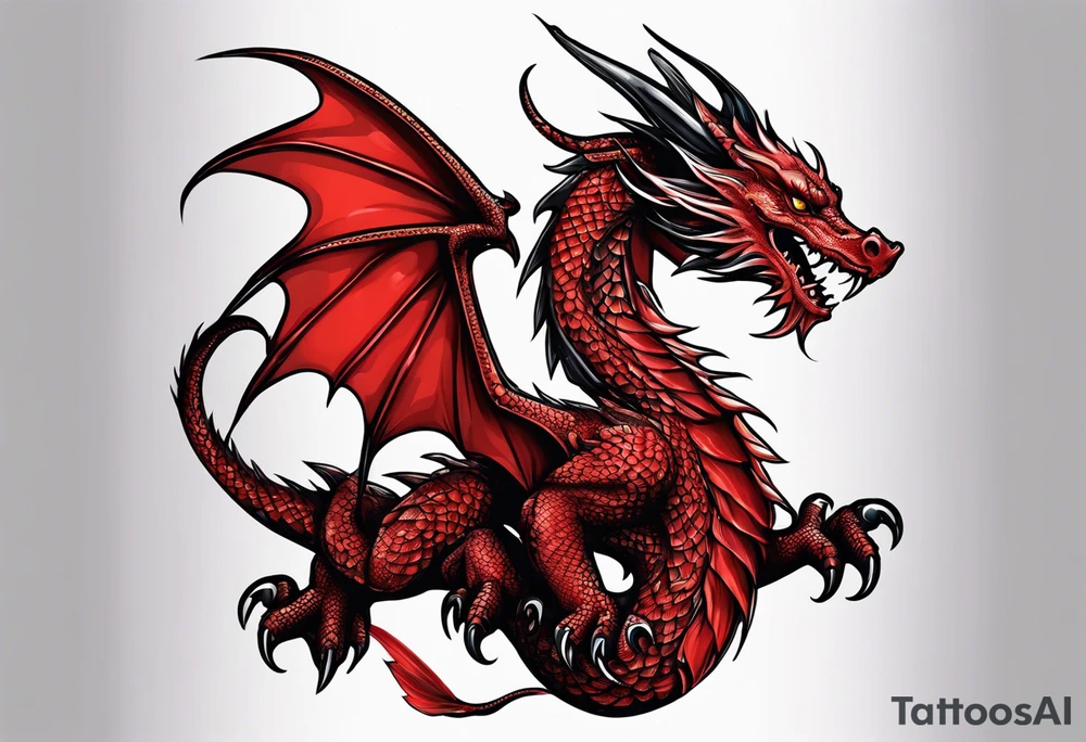 Red Dragon tattoo idea