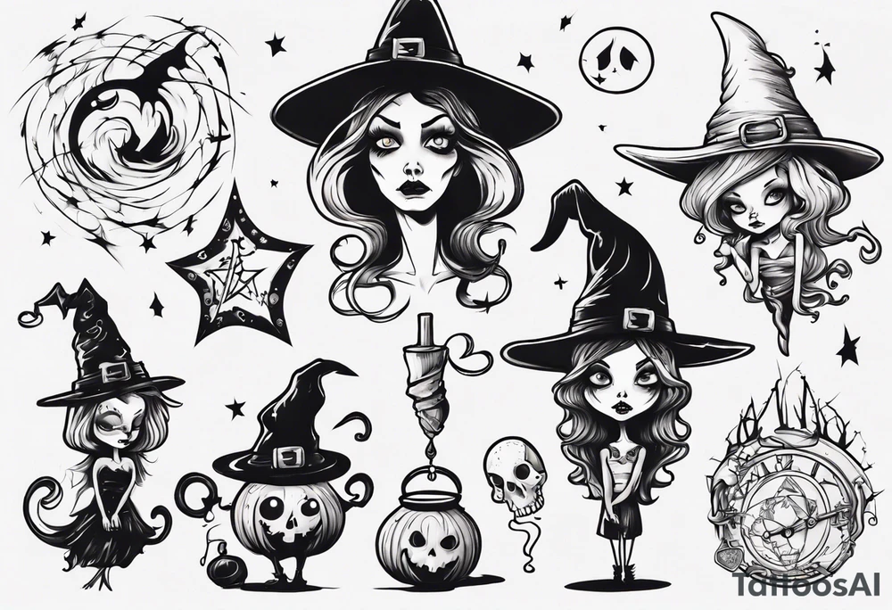 witch tattoo idea