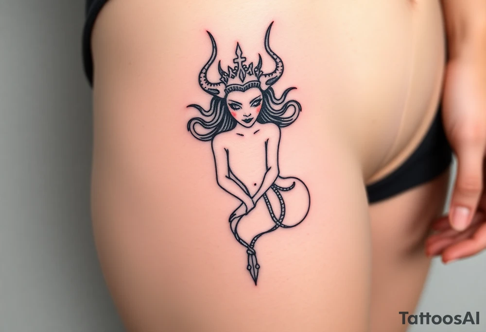 Queen of hell tattoo idea