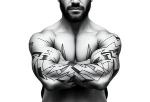 Computer code software developer, father of 6, masculine , strength, overcome, Libra, tattoo idea