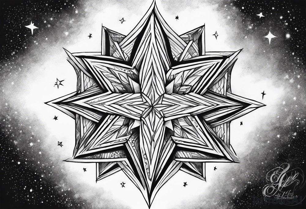 A star in the sky tattoo idea