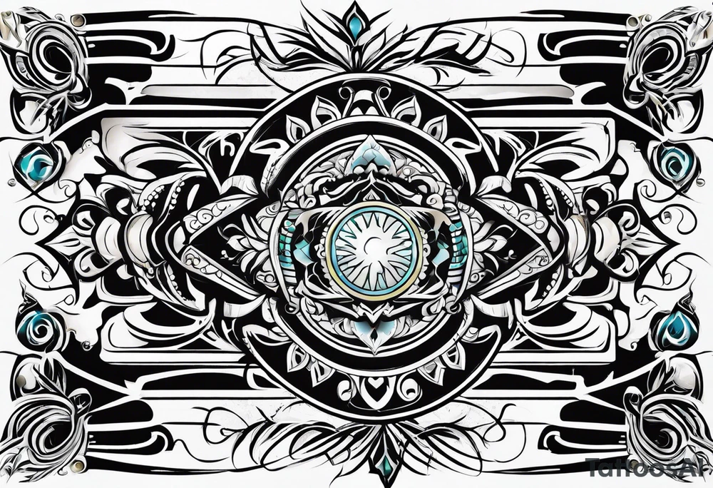 beautiful text box tattoo idea