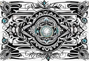 beautiful text box tattoo idea