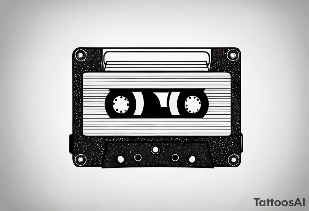 cassette 80s cartoon tattoo idea