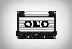 cassette 80s cartoon tattoo idea