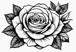 wilderness with roses tattoo idea