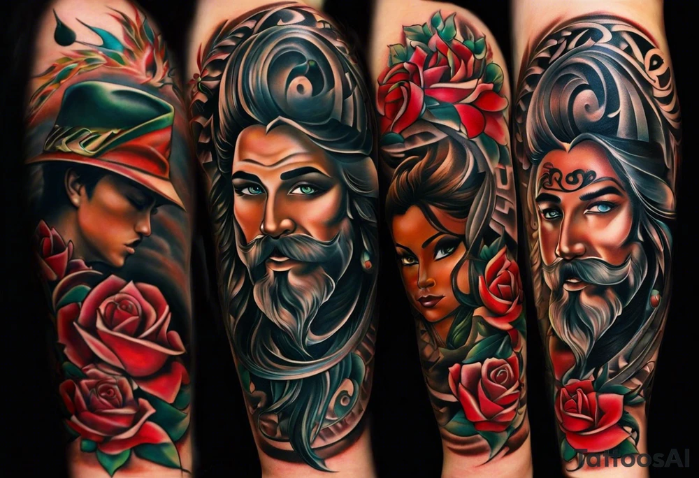 Family birthdates combined - 08.15.1966, 07.17.1974, 03.03.1992, 02.11.2008 and 02.02.2006 tattoo idea