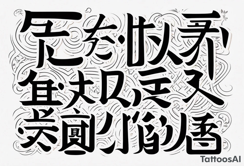 do your best translated to japanese tattoo idea