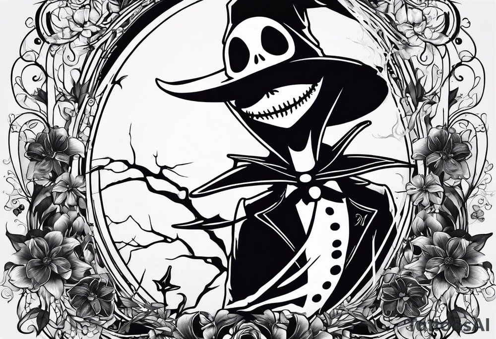 jack skellington minimalist tattoo tattoo idea jack skellington minimalist tattoo tattoo idea