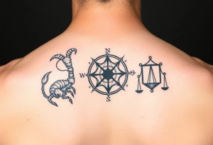 Taurus, cancer, 2 scorpio, capricorn, and libra star constellation tattoo for arm tattoo idea
