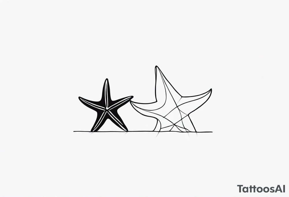 Dainty Shell/starfish wrist tattoo tattoo idea