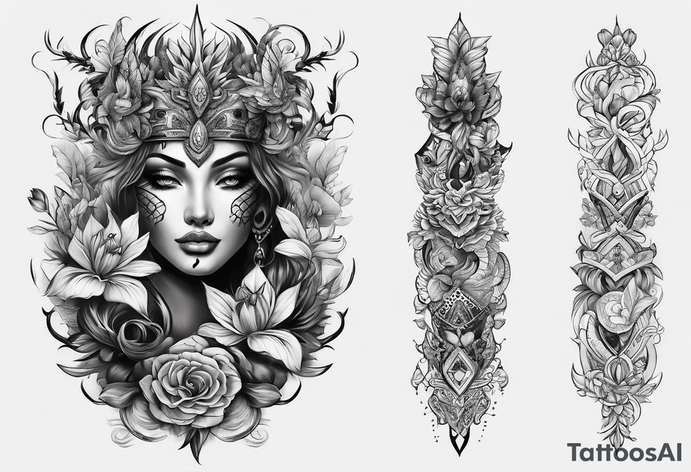 spine tattoo idea