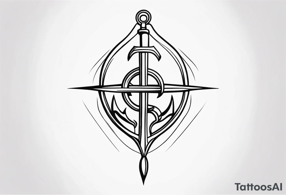 cool hooks/anchors tattoo idea