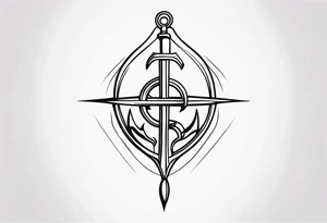 cool hooks/anchors tattoo idea