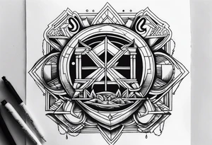 Old school hip hop forearm tattoo idea