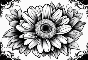 Daisy frame tattoo idea