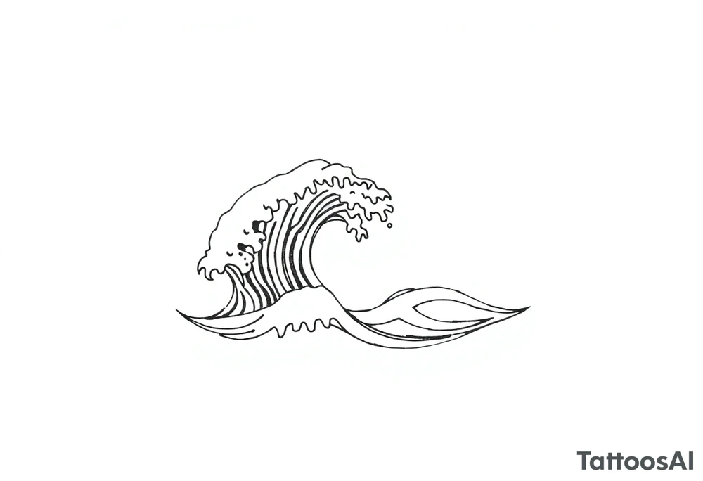 waves tattoo idea
