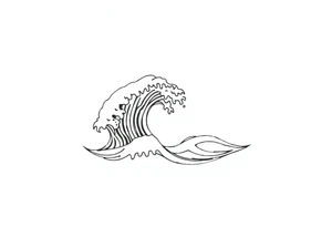 waves tattoo idea