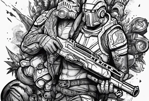 Borderlands video game tattoo idea