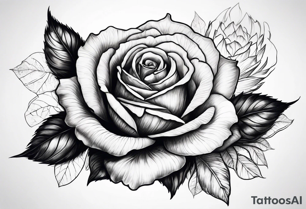 rose tattoo idea