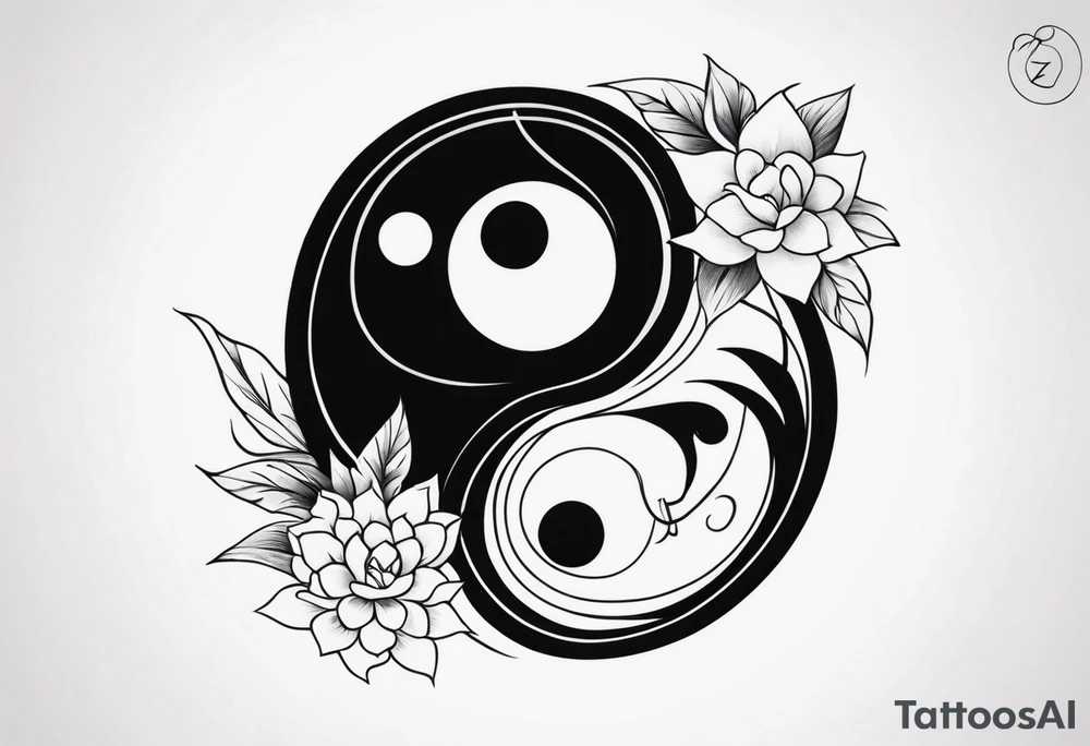 yin yang irezumi tattoo idea