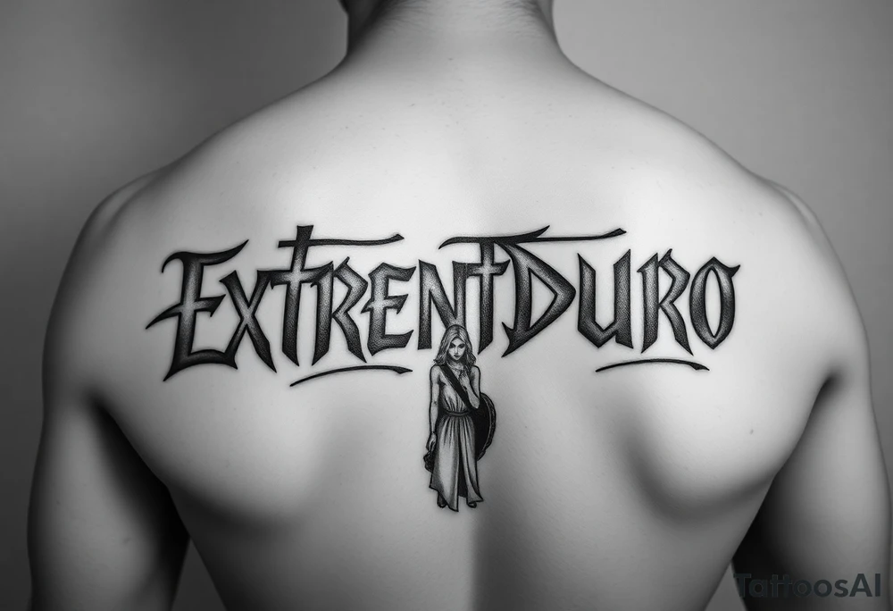 brazo completo con letra de canciones de extremoduro y con imagen de robe iniesta iñaki anton y manolo chinato tattoo idea