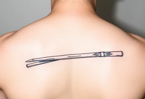 chinese chopsticks with ancient treatment about 5cm long , 1 cm wide tattoo idea
