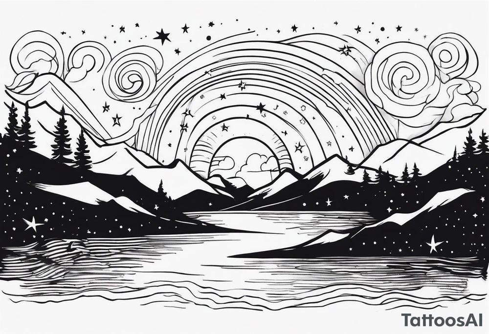 Starry Night tattoo idea