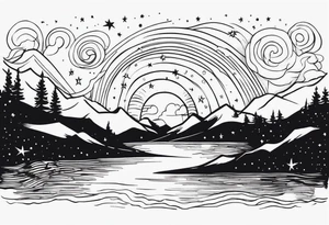 Starry Night tattoo idea