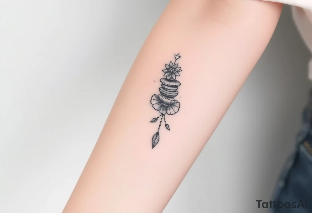 A n t o n i o  stacking the going down the forearm tattoo idea