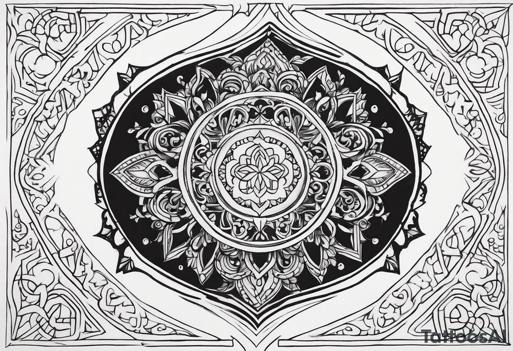 Intricate Keyhole tattoo idea