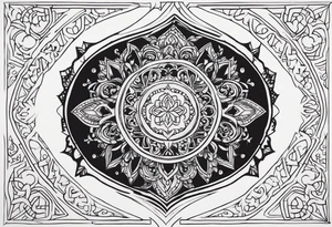 Intricate Keyhole tattoo idea