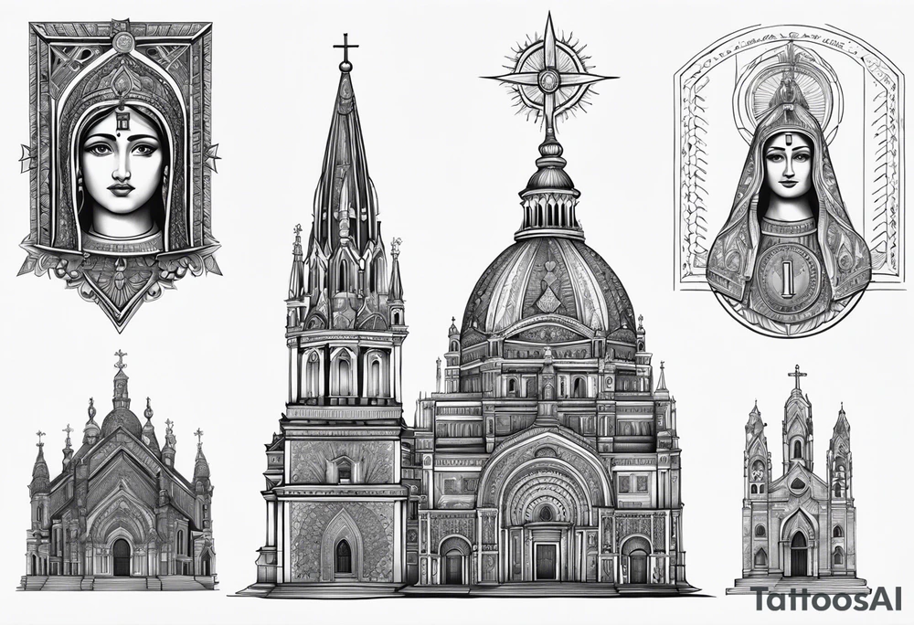 Nossa senhora aparecida tattoo idea