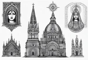 Nossa senhora aparecida tattoo idea