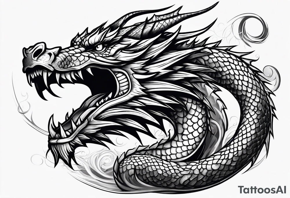dragon tattoo idea