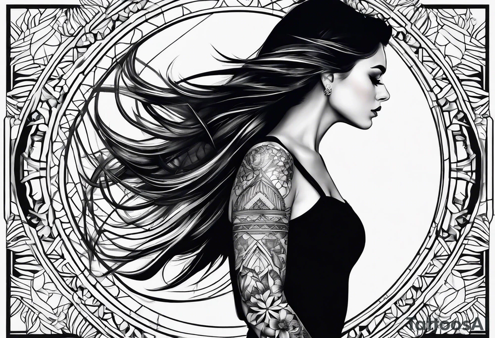 Galaxy shoulder tattoo tattoo idea