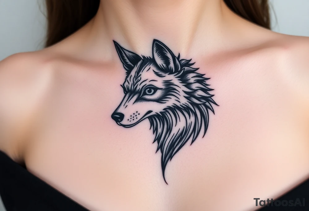 Big bad wolf tattoo idea