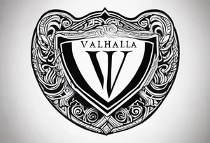 Valhalla shield tattoo idea