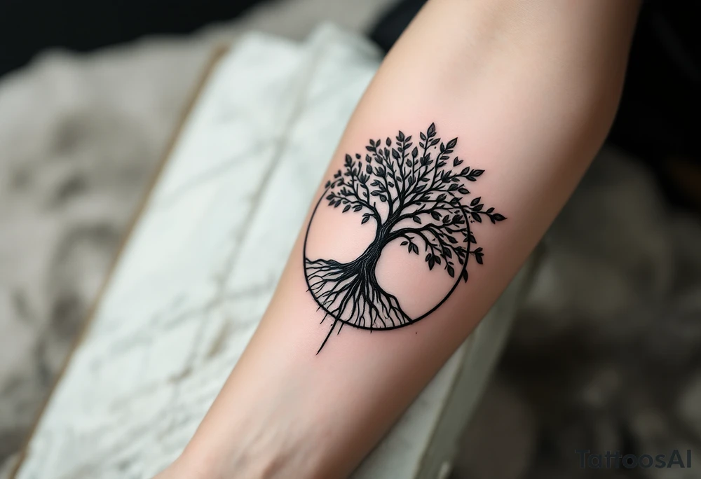 un tatuaje que refleje los principios del estoicismo: "memento mori" "amor fati" "apatheia" "Fateri Errata" "Circulus Virtuoso". puedes usar simbolos como reloj de arena, arbol con hojas cayendo para simular el ciclo de la vida tattoo idea