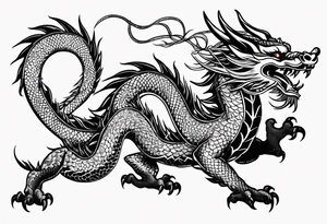 Traditional Chinese Dragon tattoo idea