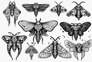 Death moth tattoo idea