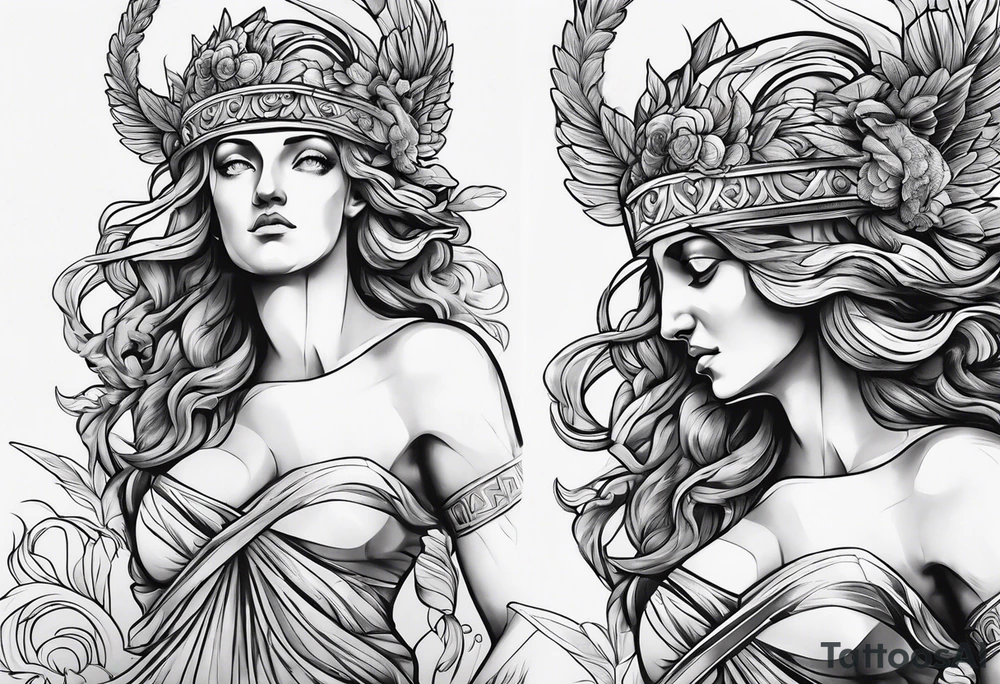 Greek mythology near death tattoo idea