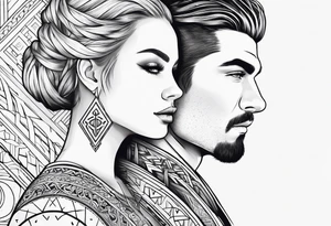 Kendra and Bubba, Nordic rune love tattoo idea