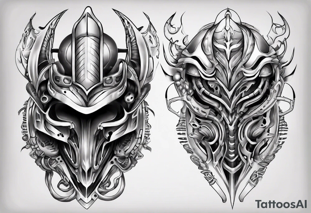 Armor plating tattoo idea