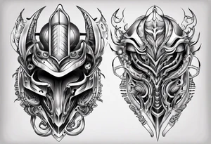 Armor plating tattoo idea