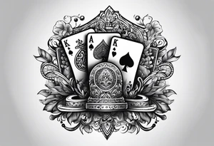 Jeu de carte de poker tattoo idea