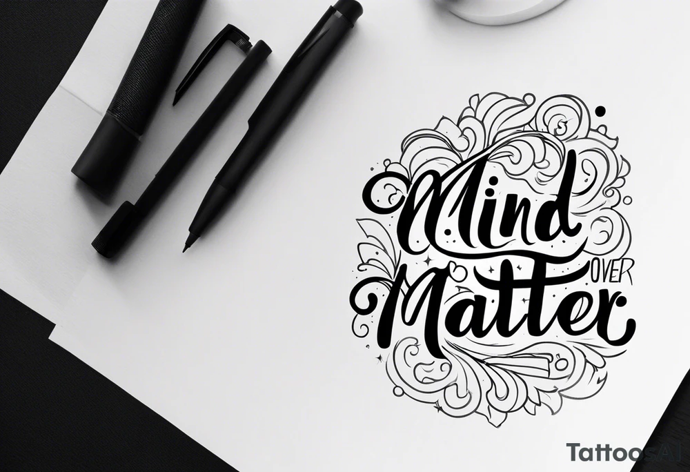 mind over matter tattoo idea