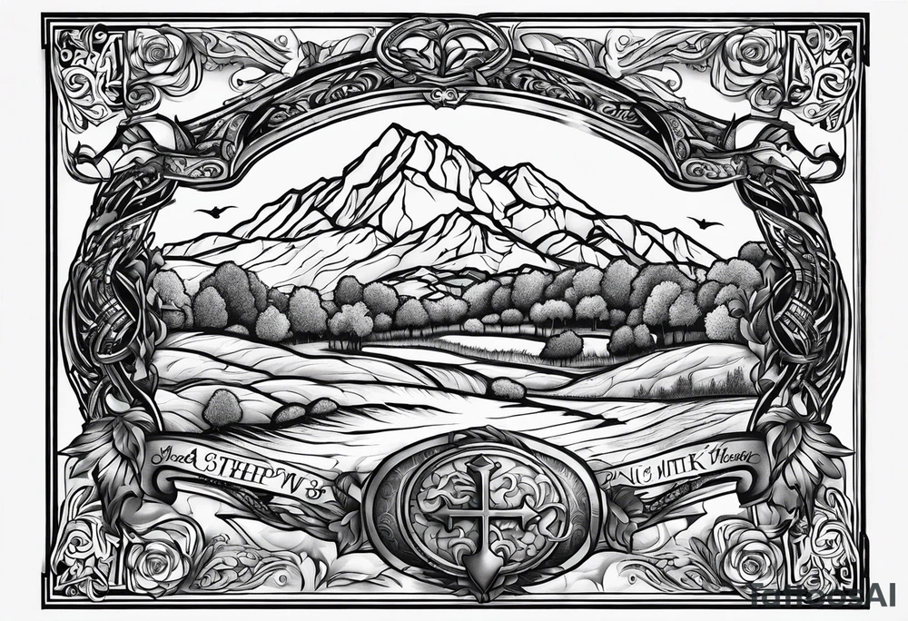 psalm 23 tattoo idea