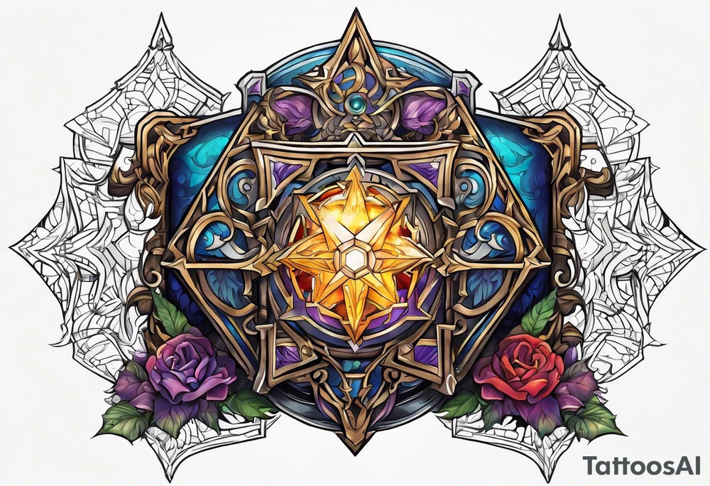 wizard chest piece tattoo idea