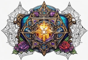 wizard chest piece tattoo idea